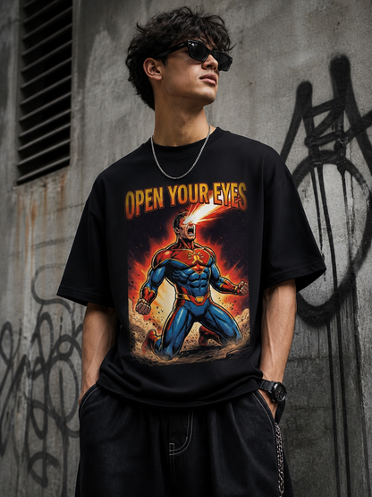 Open Your Eyes — Oversized Graphic Tee