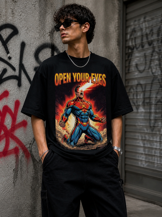 Open Your Eyes — Oversized Graphic Tee